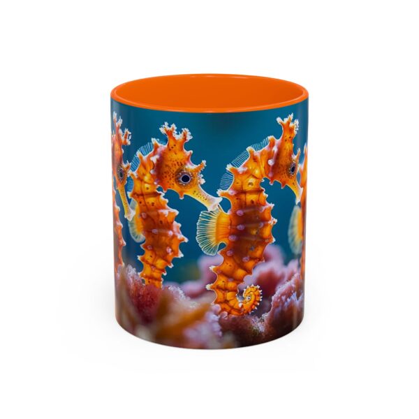 Our 'Seahorses' design Accent Coffee Mug, Perfect for Wedding Gifts, Inspirational Decor Beauty of God's Creation Tea Ceramic - Image 41