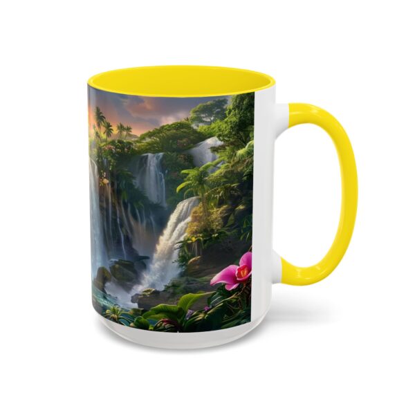 Our inspirational 'Philippine Waterfall' Ceramic Accent Coffee Mug Design is Perfect for Wedding Gifts, Inspirational Decor - Image 62