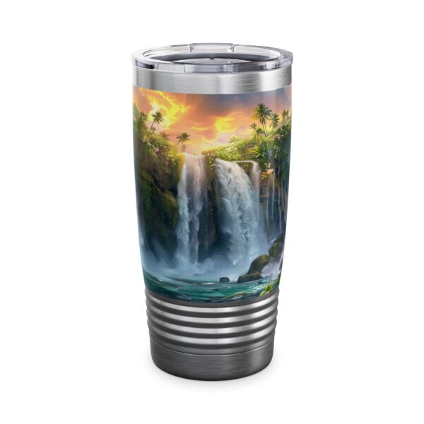 Our inspirational 'Philippine Waterfall' Tumbler | 20oz Inspirational Travel Mug, Motivational Drinkware, Perfect for Gifting - Image 7