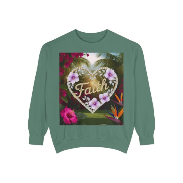 Sweatshirt Unisex Inspirational "Faith" 'Diamond Ring Heart' Christian Virtues Uplifting Faith-Based Apparel Gospel Encouragement Comfort - Image 14