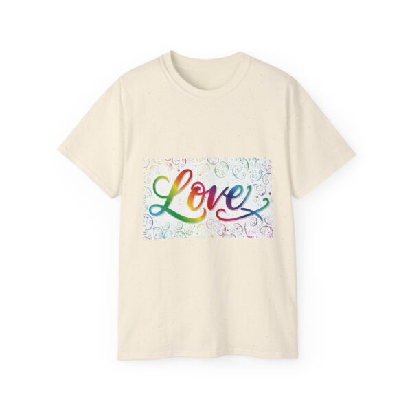 Our inspirational "Love" 'spirals' Design!! on a Christian Unisex Cotton T-Shirt, Faith Spiritual Apparel, Love Gift - Image 6