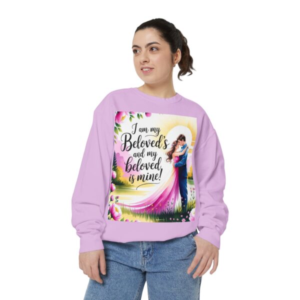 Sweatshirt Unisex with our inspirational "I am my Beloved's" from Song of Solomon design! Faith Apparel Gospel Fashion Jumper, Pullover - Image 39