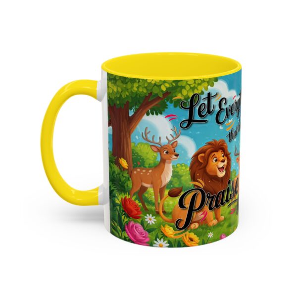 Our inspirational "Let Everything that has Breath Praise the Lord!" Ceramic Accent Coffee Mug Design is Perfect for Wedding Gifts, Inspirational Decor - Image 51