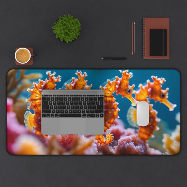 Inspirational Desk Mat 'Seahorses' - Mouse Pad, Office Decor Desk Accessory, Gaming Pad, Computer Mat, Non-Slip - Image 7