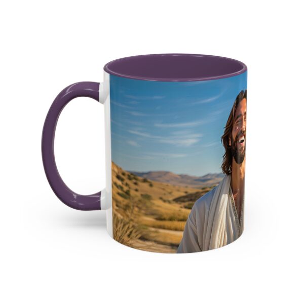 Our inspirational "Just Jesus" Ceramic Accent Coffee Mug Design is Perfect for Wedding Gifts, Inspirational Decor - Image 47