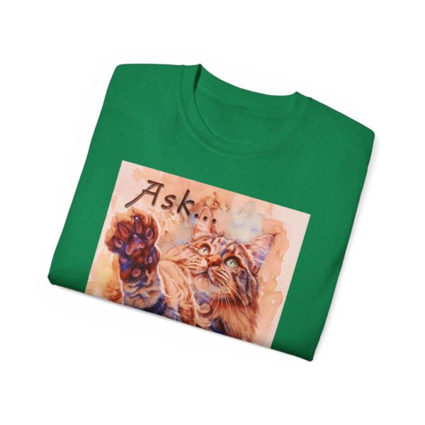 Our "Ask ...and ye shall receive" Matt 7:7 featuring a Maine Coon Cat asking for a treat! Vintage Christian Faith Apparel Unisex Cotton T-Shirt, Thoughtful Quote, Philippians 4:8 - Image 37