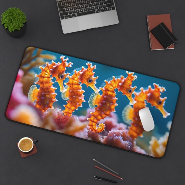 Inspirational Desk Mat 'Seahorses' - Mouse Pad, Office Decor Desk Accessory, Gaming Pad, Computer Mat, Non-Slip - Image 8