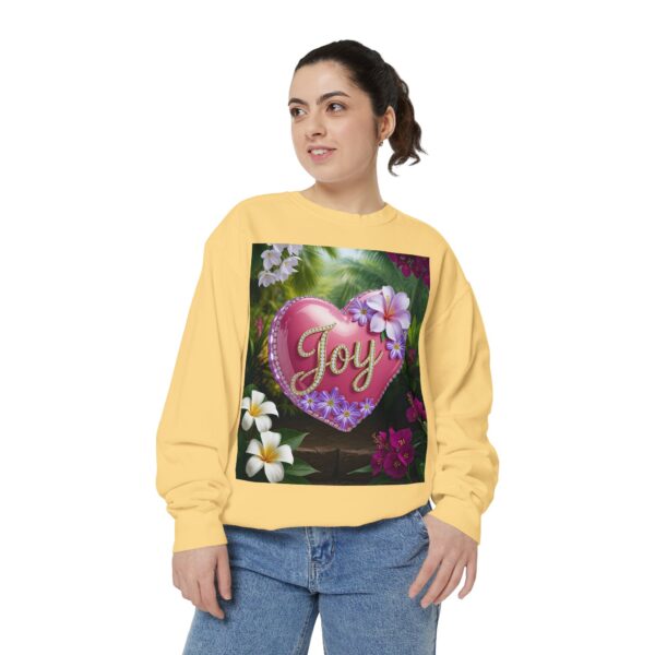Sweatshirt Unisex with our Inspirational "Joy" 'Solid Pink Heart' Design! Faith Apparel Gospel Fashion Jumper, Pullover - Image 16