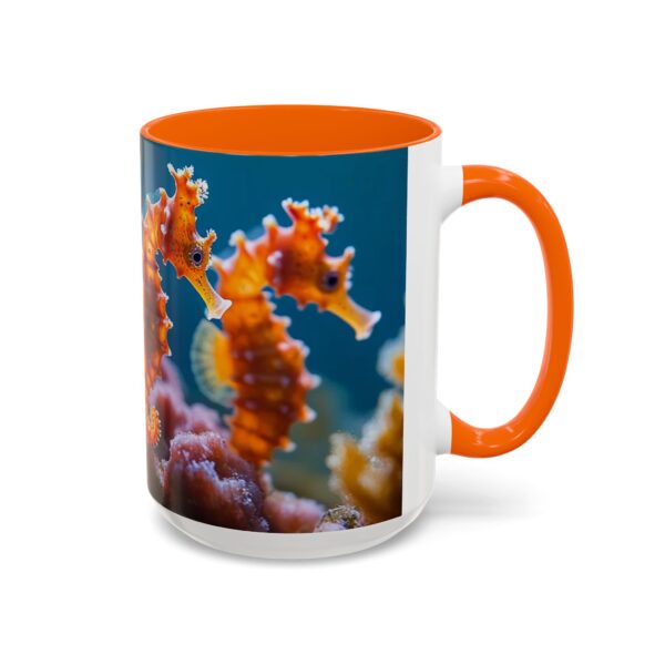 Our 'Seahorses' design Accent Coffee Mug, Perfect for Wedding Gifts, Inspirational Decor Beauty of God's Creation Tea Ceramic - Image 54