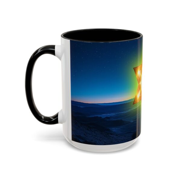 Our inspirational 'Star of David over Israel' Ceramic Accent Coffee Mug Design is Perfect for Wedding Gifts, Inspirational Decor - Image 19