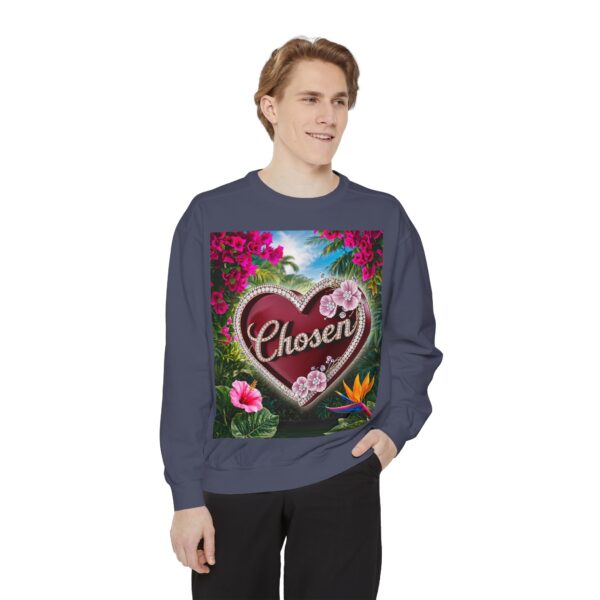 Sweatshirt Unisex Inspirational-with our "Chosen" 'Solid Red Heart' Design! Christian Uplifting Faith-Based Apparel Gospel Philippians 4:8 - Image 26