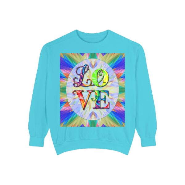 Sweatshirt Unisex with our inspirational  "Love" 'kaleidoscope' Design!! Faith Apparel Gospel Fashion Jumper, Pullover - Image 28