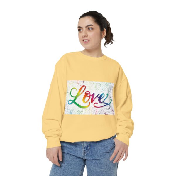 Sweatshirt Unisex our inspirational "Love" 'spirals' design. Faith Apparel Gospel Fashion Jumper, Pullover - Image 16