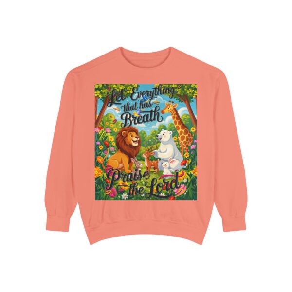 Sweatshirt Unisex with our inspirational "Let Everything that has Breath Praise the Lord!" Design! Faith Apparel Gospel Fashion Jumper, Pullover - Image 13