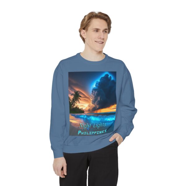Sweatshirt Unisex Inspirational with our "Night Lights-Philippines" design! Beauty of Creation Tropical Beach Comfort, Jumper, Gift - Image 22