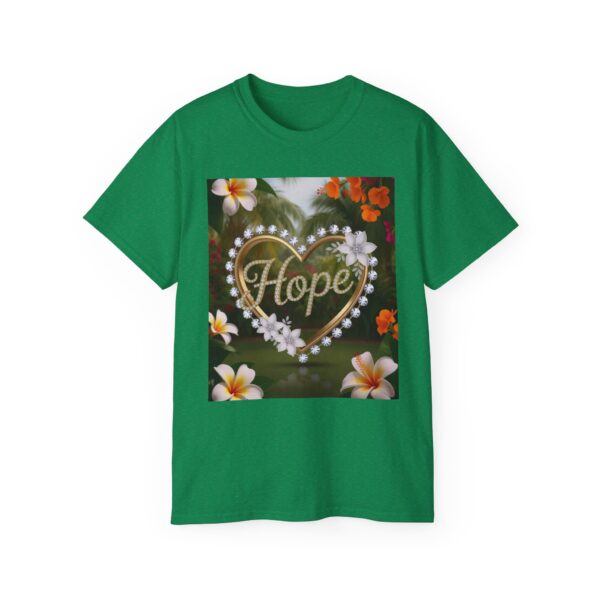 Our "Hope" Inspirational 'Diamond Ring Heart' Design Vintage Christian Faith Apparel Unisex Cotton T-Shirt, Thoughtful Quote, Philippians 4:8 - Image 15