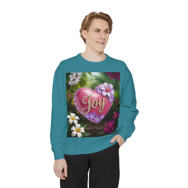 Sweatshirt Unisex with our Inspirational "Joy" 'Solid Pink Heart' Design! Faith Apparel Gospel Fashion Jumper, Pullover - Image 25