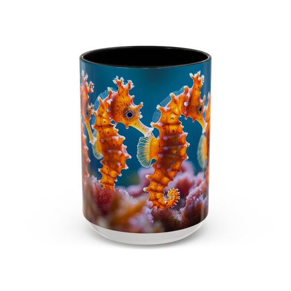 Our 'Seahorses' design Accent Coffee Mug, Perfect for Wedding Gifts, Inspirational Decor Beauty of God's Creation Tea Ceramic - Image 17