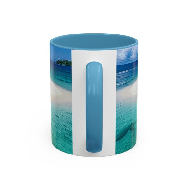 Our inspirational "Five Palm Island" Ceramic Accent Coffee Mug Design is Perfect for Wedding Gifts, Inspirational Decor - Image 36