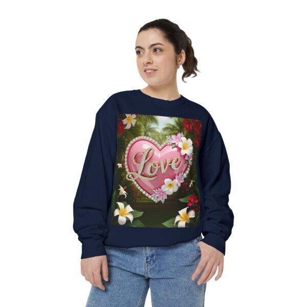 Sweatshirt Unisex with our Inspirational "Love" 'Solid Pink Heart' Design! Faith Apparel Gospel Fashion Jumper, Pullover - Image 37