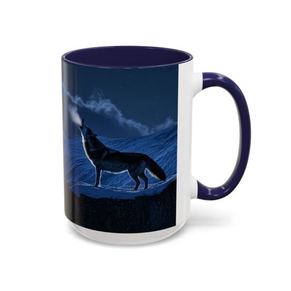 Our inspirational 'Wolf Moon' Ceramic Accent Coffee Mug Design is Perfect for Wedding Gifts, Inspirational Decor - Image 22