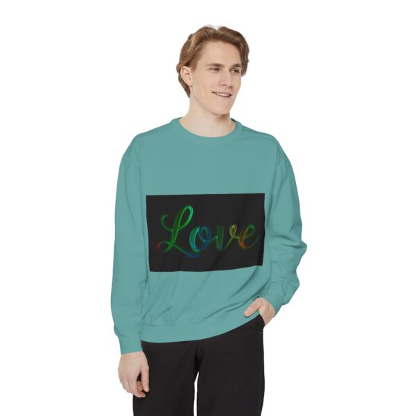 Sweatshirt Unisex with our inspirational  "Love" 'light in darkness' Design!! Faith Apparel Gospel Fashion Jumper, Pullover - Image 24