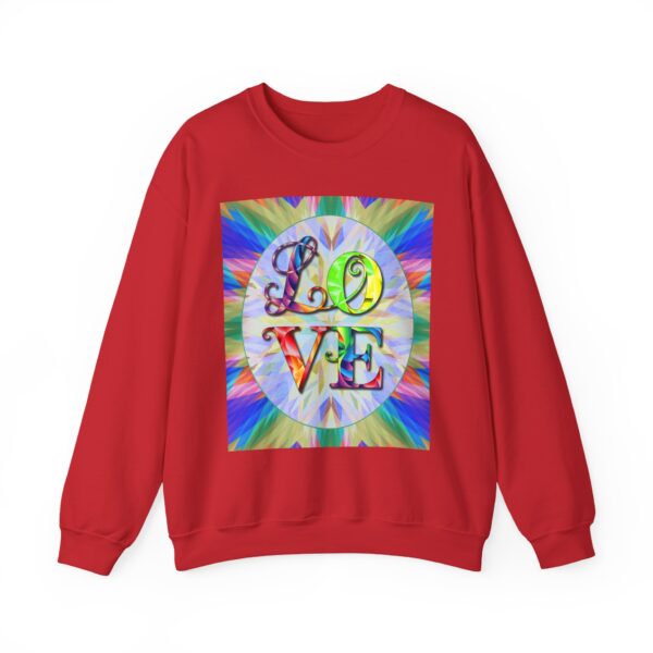 Crewneck Sweatshirt-with our inspirational "Love" 'kaleidoscope' Design!! Vintage Inspired Faith Apparel, Gospel Fashion Unisex Heavy - Image 21