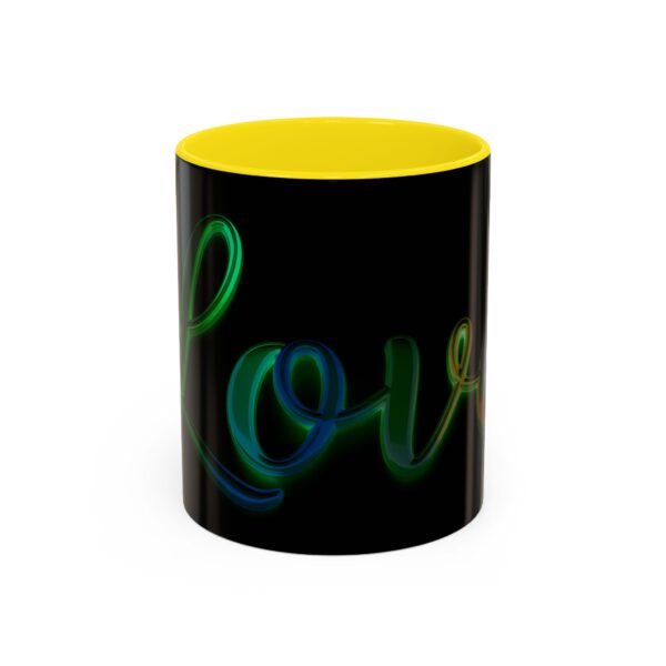 Our inspirational "Love" 'light in darkness' Ceramic Accent Coffee Mug Design is Perfect for Wedding Gifts, Inspirational Decor - Image 49