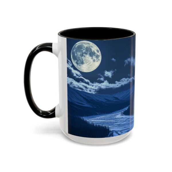 Our inspirational 'Wolf Moon' Ceramic Accent Coffee Mug Design is Perfect for Wedding Gifts, Inspirational Decor - Image 19