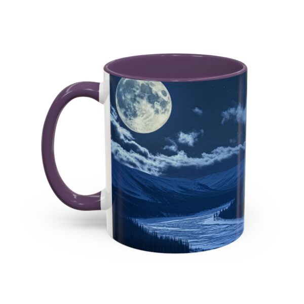 Our inspirational 'Wolf Moon' Ceramic Accent Coffee Mug Design is Perfect for Wedding Gifts, Inspirational Decor - Image 47