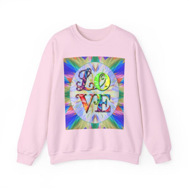 Crewneck Sweatshirt-with our inspirational "Love" 'kaleidoscope' Design!! Vintage Inspired Faith Apparel, Gospel Fashion Unisex Heavy - Image 19