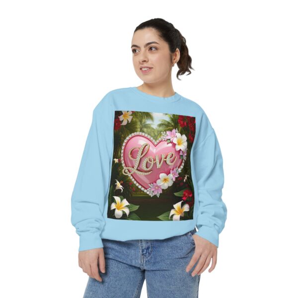 Sweatshirt Unisex with our Inspirational "Love" 'Solid Pink Heart' Design! Faith Apparel Gospel Fashion Jumper, Pullover - Image 29