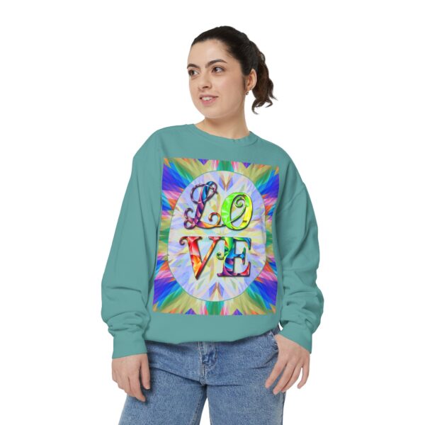 Sweatshirt Unisex with our inspirational  "Love" 'kaleidoscope' Design!! Faith Apparel Gospel Fashion Jumper, Pullover - Image 23