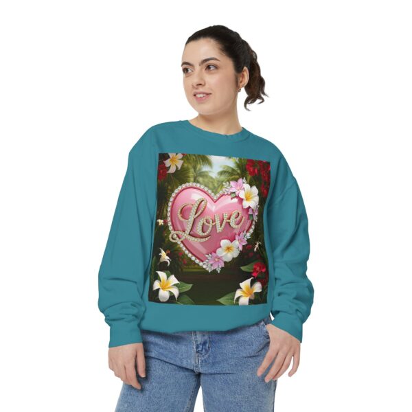 Sweatshirt Unisex with our Inspirational "Love" 'Solid Pink Heart' Design! Faith Apparel Gospel Fashion Jumper, Pullover - Image 24