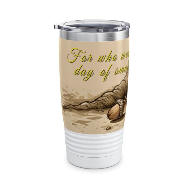 Our inspirational  'Day of Small Beginnings' from Zech 4:10 Tumbler | 20oz Inspirational Travel Mug, Motivational Drinkware, Perfect for Gifting - Image 3