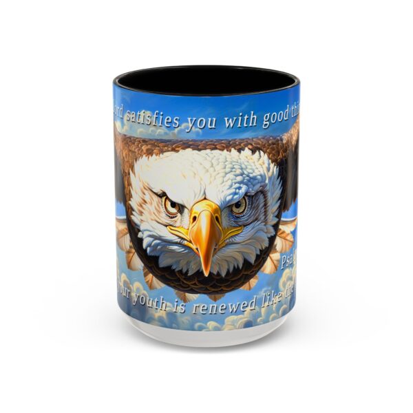Our inspirational 'Soaring Eagle' and Psalm 103:5 'your youth is renewed like the eagles' design Ceramic Accent Coffee Mug Design is Perfect for Wedding Gifts, Inspirational Decor - Image 17