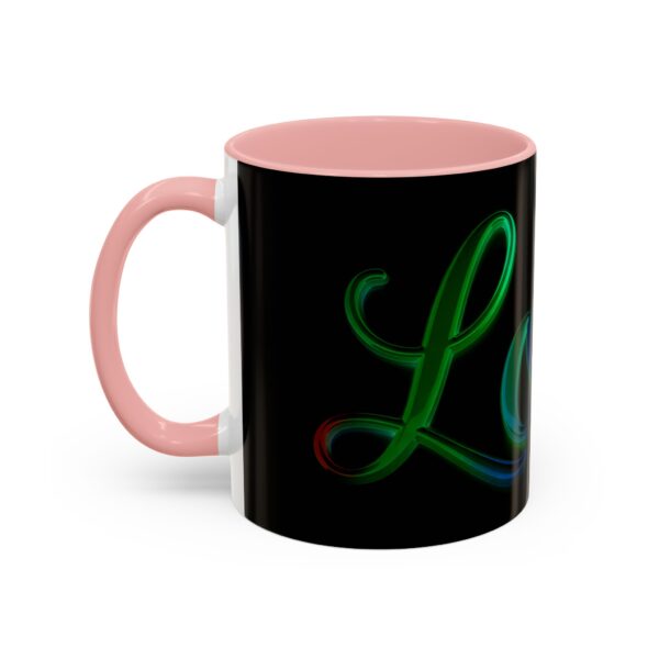 Our inspirational "Love" 'light in darkness' Ceramic Accent Coffee Mug Design is Perfect for Wedding Gifts, Inspirational Decor - Image 11