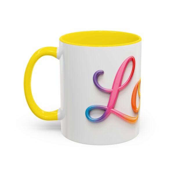 Our inspirational "Love" Ceramic Accent Coffee Mug Design is Perfect for Wedding Gifts, Inspirational Decor - Image 51