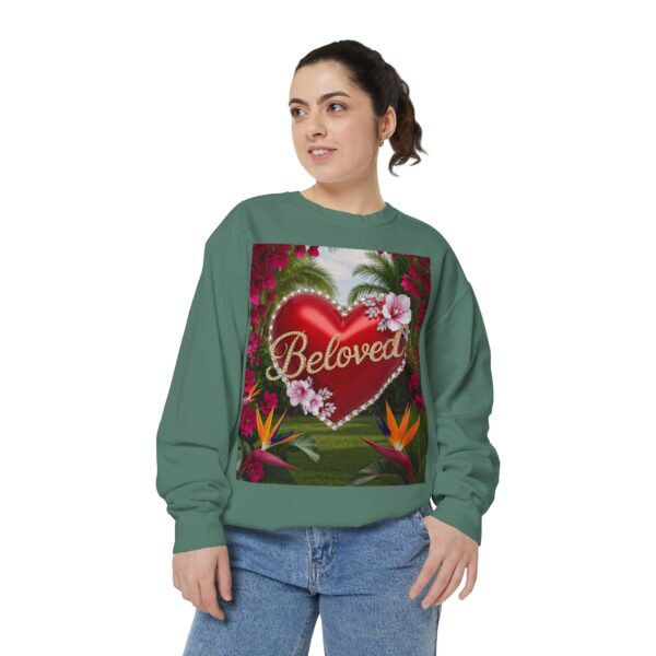 Sweatshirt Unisex Inspirational-Our "Beloved" 'Solid Red Heart' design! Christian Virtues Uplifting Faith-Based Apparel Gospel Comfort - Image 14