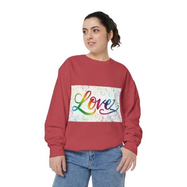 Sweatshirt Unisex our inspirational "Love" 'spirals' design. Faith Apparel Gospel Fashion Jumper, Pullover - Image 7