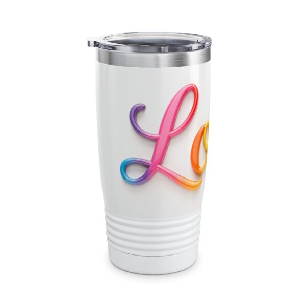Our inspirational "Love" Design Tumbler | 20oz Inspirational Travel Mug, Motivational Drinkware, Perfect for Gifting - Image 4