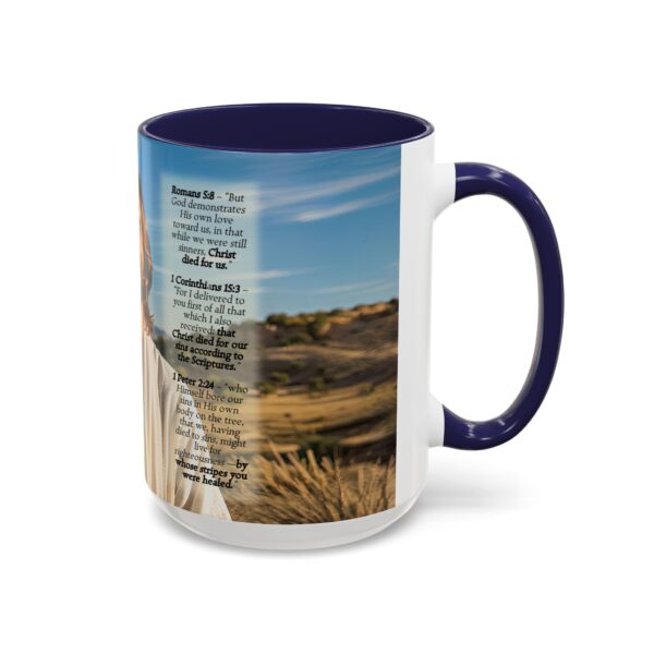 Our inspirational "Just Jesus" and Verses on Salvation Ceramic Accent Coffee Mug Design is Perfect for Wedding Gifts, Inspirational Decor - Image 22