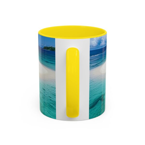 Our inspirational "Five Palm Island" Ceramic Accent Coffee Mug Design is Perfect for Wedding Gifts, Inspirational Decor - Image 52