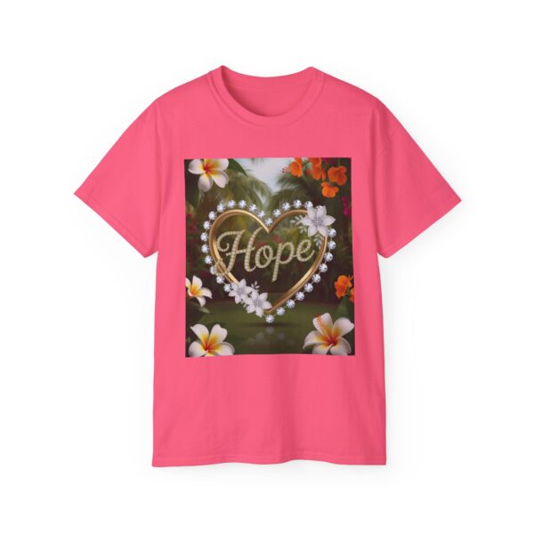 Our "Hope" Inspirational 'Diamond Ring Heart' Design Vintage Christian Faith Apparel Unisex Cotton T-Shirt, Thoughtful Quote, Philippians 4:8 - Image 27