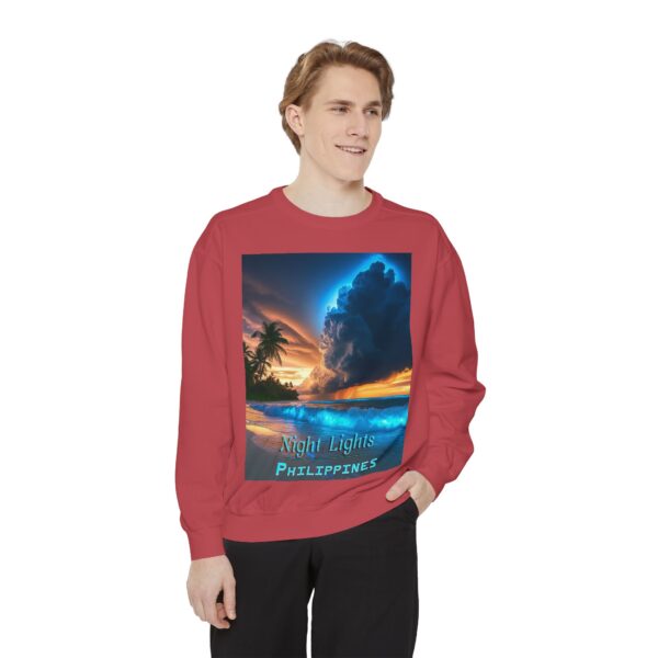 Sweatshirt Unisex Inspirational with our "Night Lights-Philippines" design! Beauty of Creation Tropical Beach Comfort, Jumper, Gift - Image 32