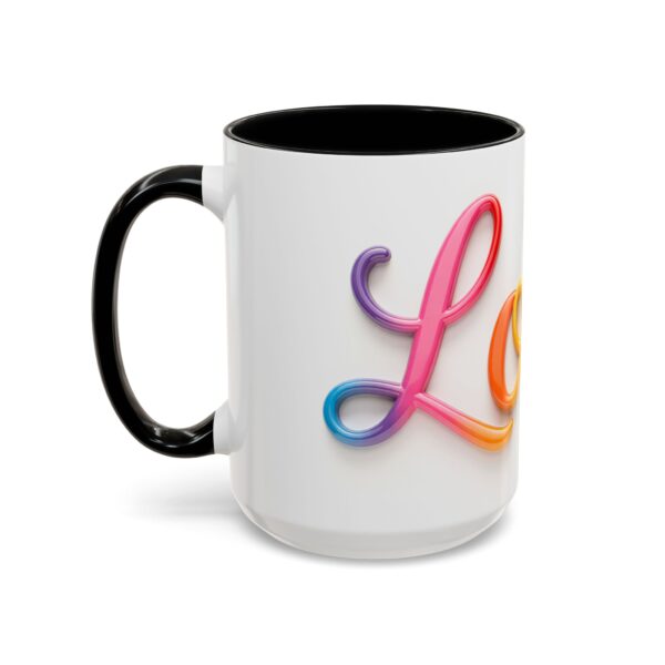 Our inspirational "Love" Ceramic Accent Coffee Mug Design is Perfect for Wedding Gifts, Inspirational Decor - Image 19