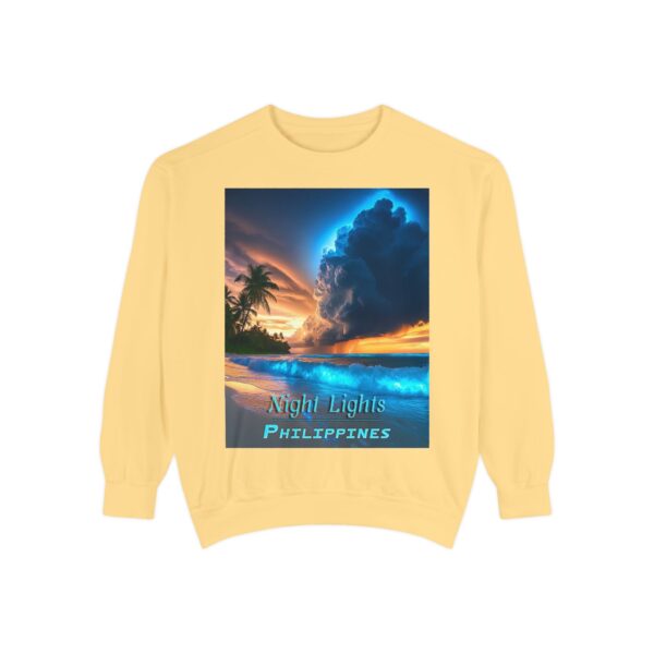 Sweatshirt Unisex Inspirational with our "Night Lights-Philippines" design! Beauty of Creation Tropical Beach Comfort, Jumper, Gift - Image 7