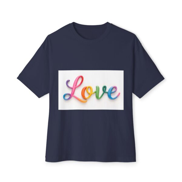 Our "Love" design on a Unisex Tee, Inspirational Oversized Box Tshirt, Religious Graphic Top, Travel Bible Verse Apparel - Image 33
