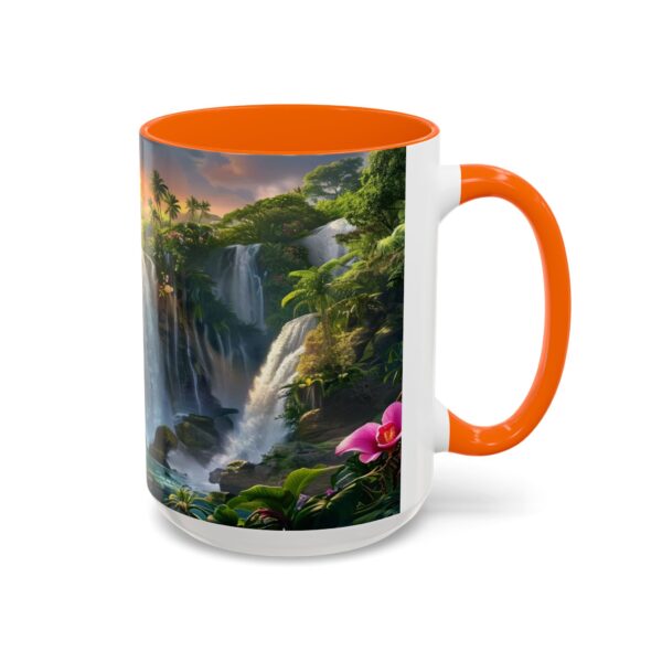 Our inspirational 'Philippine Waterfall' Ceramic Accent Coffee Mug Design is Perfect for Wedding Gifts, Inspirational Decor - Image 54