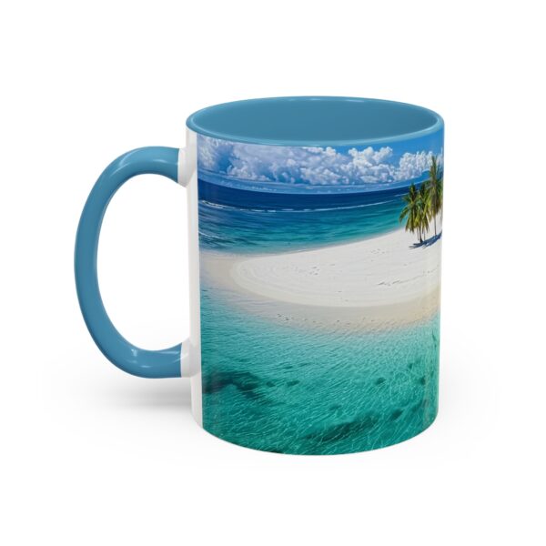 Our inspirational "Five Palm Island" Ceramic Accent Coffee Mug Design is Perfect for Wedding Gifts, Inspirational Decor - Image 35